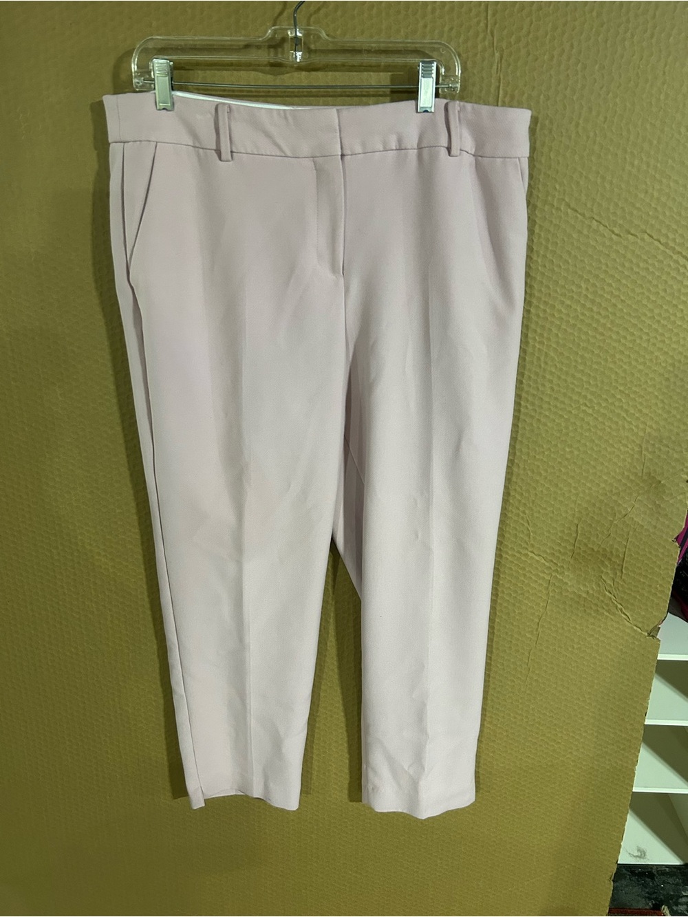 Talbots Pale Blush Cropped Ankle Pants